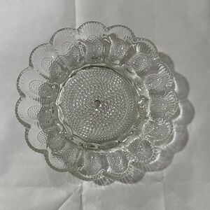 Vintage Indiana Glass Hobnail Deviled Egg Plate Tray